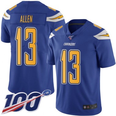 Los Angeles Chargers NFL Football Keenan Allen Electric Blue Jersey Men Limited  #13 100th Season Rush Vapor Untouchable